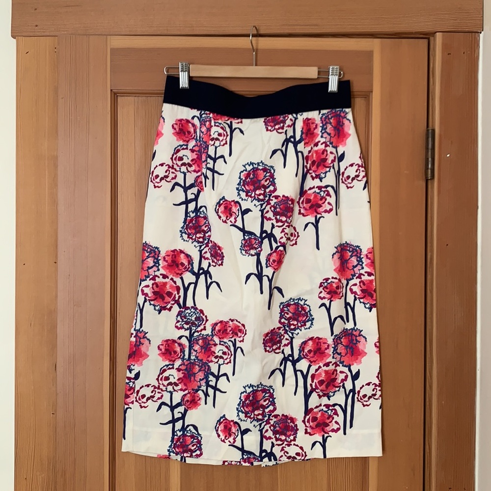 NWT Tanya Taylor Floral Garden Print Pencil Skirt
